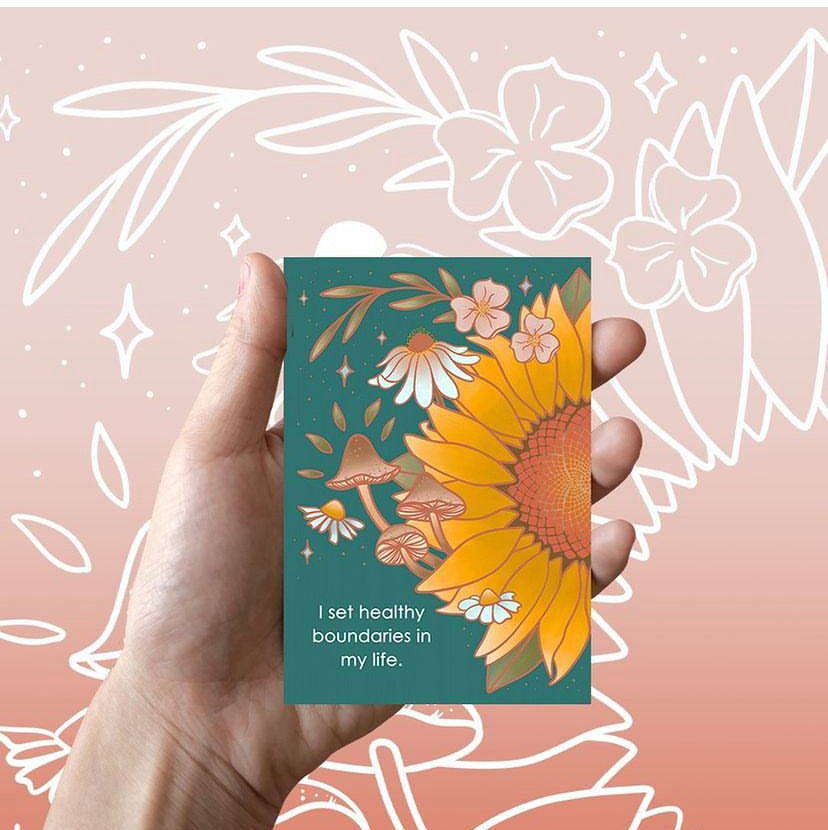 Pre-order Fearless Sunflowers affirmation card deck